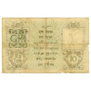 India 10 Rupees 1917