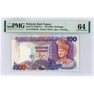 Malaysia 100 Ringgit 1989 (ND) PMG 64 UNC