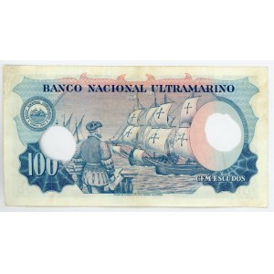 Portuguese India 100 Escudos 1959 Cancelled Note