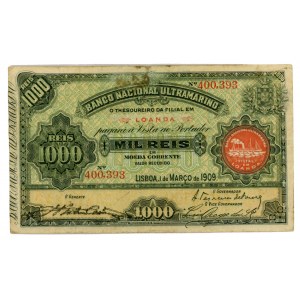 Angola 1000 Reis 1909