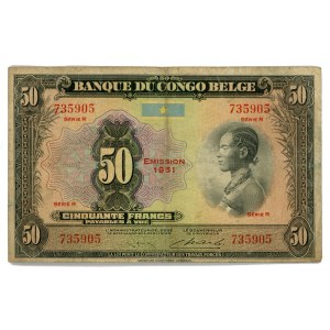 Belgian Congo 50 Francs 1951