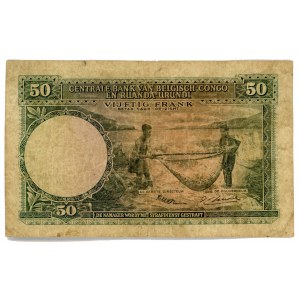 Belgian Congo 50 Francs 1953