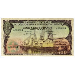 Belgian Congo 500 Francs 1957