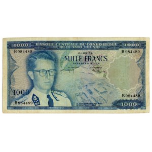 Belgian Congo 1000 Francs 1959