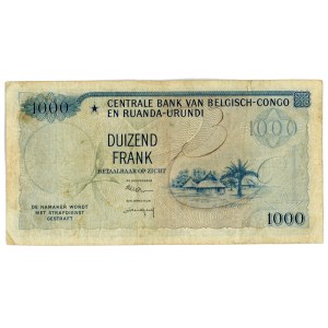 Belgian Congo 1000 Francs 1959