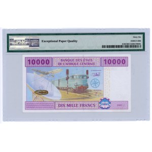 Chad 10000 Francs 2002 PMG 66