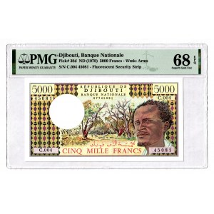 Djibouti 5000 Francs 1979 PMG 68 EPQ