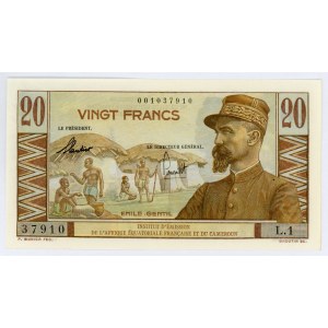 French Equatorial Africa 20 Francs 1957 (ND)