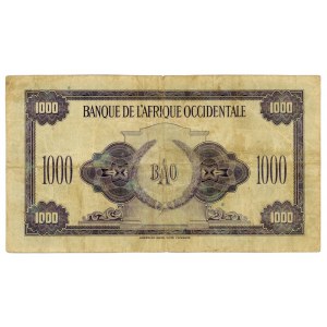 French West Africa 1000 Francs 1942