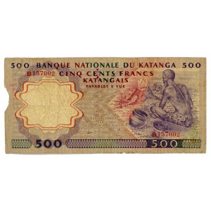 Katanga 500 Francs 1962