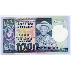 Madagascar 1000 Francs 1974