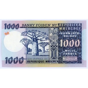 Madagascar 1000 Francs 1974