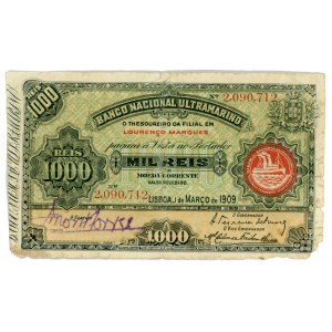 Mozambique 1000 Reis 1909