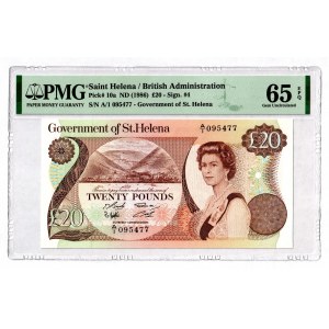 Saint Helena 20 Pounds 1986 PMG 65 EPQ