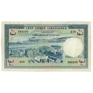 Lebanon 100 Livre 1952 (1963)