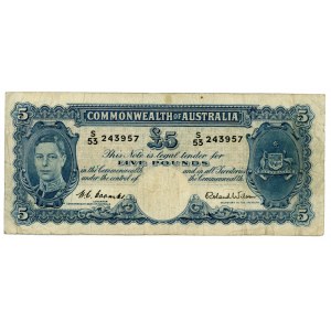 Australia 5 Pounds 1952