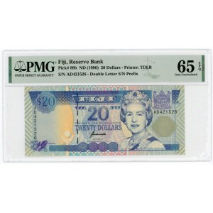 Fiji 20 Dollars 1996 (ND) PMG 65