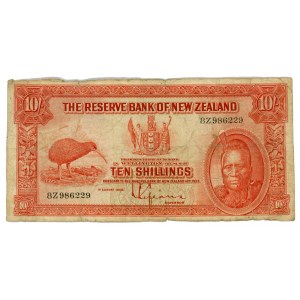 New Zealand 10 Shillings 1934