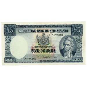 New Zealand 5 Pounds 1960 - 1967