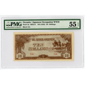 Oceania 10 Shillings 1942 PMG EPQ 55