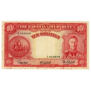 Bahamas 10 Shillings 1936 - 1947