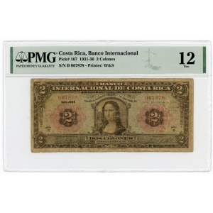 Costa Rica 2 Colones 1931 - 1936 PMG F12