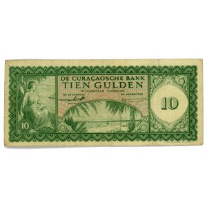 Curacao 10 Gulden 1958