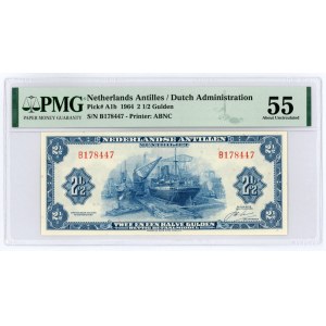 Netherlands Antilles 2-1/2 Gulden 1964 PMG 55