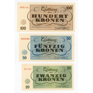 Czechoslovakia Terezin Full set of Kroner 1943