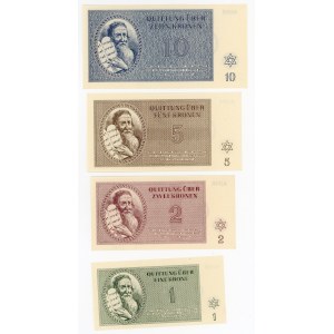 Czechoslovakia Terezin Full set of Kroner 1943