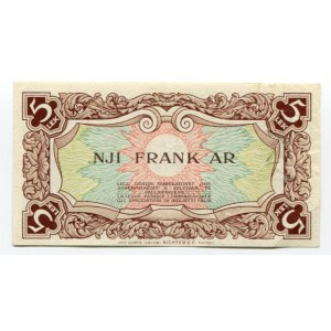 Albania 5 Lek / 1 Frank AR 1925 Specimen