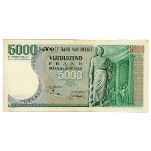 Belgium 5000 Francs 1975