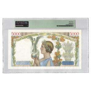 France 5000 Francs 1943 PMG 63