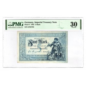 Germany - Empire 5 Mark 1882 PMG 30