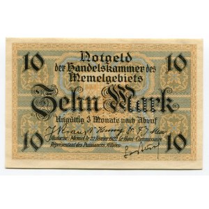 Germany - Weimar Republic Memel 10 Mark 1922 Specimen