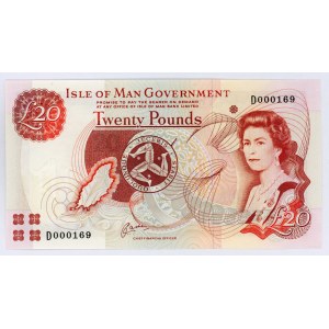Isle of Man 20 Pounds 1991