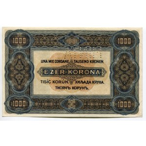 Hungary 1000 Korona 1920 Specimen