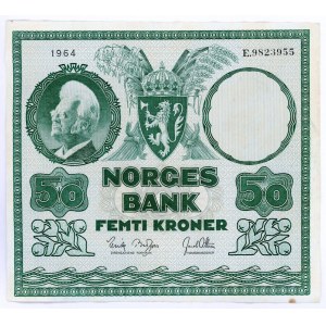 Norway 50 Kroner 1964