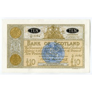 Scotland 10 Pounds 1963