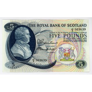 Scotland 5 Pounds 1966