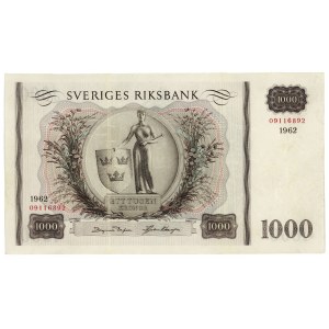 Sweden 1000 Kronor 1962