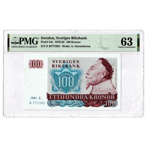 Sweden 100 Kronor 1978 - 1985 PMG 63