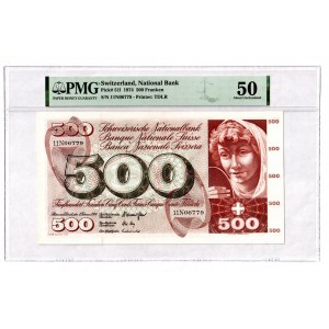Switzerland 500 Franken 1974 PMG 50