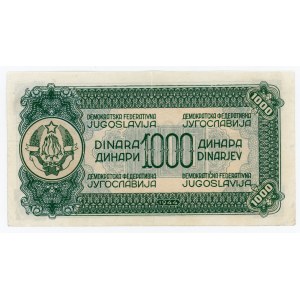 Yugoslavia 1000 Dinara 1944