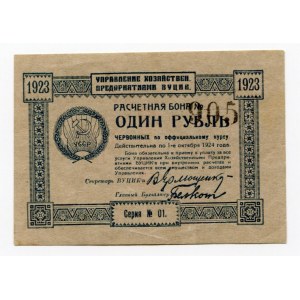 Russia - Ukraine VUCIK 1 Rouble 1923