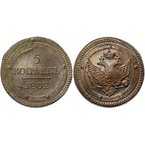 Russia 5 Kopeks 1802 EM