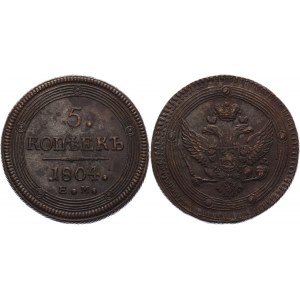 Russia 5 Kopeks 1804 ЕМ R1