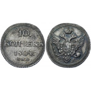 Russia 10 Kopeks 1804 СПБ ФГ R