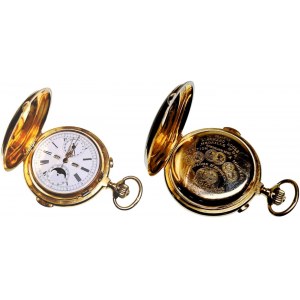 Switzerland Invicta Les Fils de R. Picard, La Chaux de Fonds Gold Pocket Watch 1900 - 1920 (ND) Without Glass and a Moon Hand