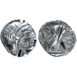 Ancient Greece Attica Athens AR Tetradrachm 454 - 404 BC